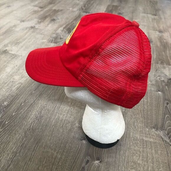 Vintage Kansas City Chiefs Patch NFL Mesh Trucker Baseball Snapback Hat Cap Read - Picture 4 of 9